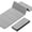 Grey+Black, variant on LAMEI 8mm Thick Foldable Yoga Mat - 3-in-1 Folding TPE Non-Slip Mat for All-Level Yoga, Tear-Resistant & Quick-Flat Design, 71x24in (Grey+Black)