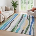 thumbnail image 6 of Addison Rugs Mayfield Premium Machine Washable Transitional Stripes Green Rectangle Rug, 10' x 14', 6 of 6