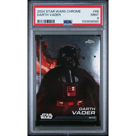 Graded 2024 Topps Chrome Star Wars Darth Vader #66 PSA 9