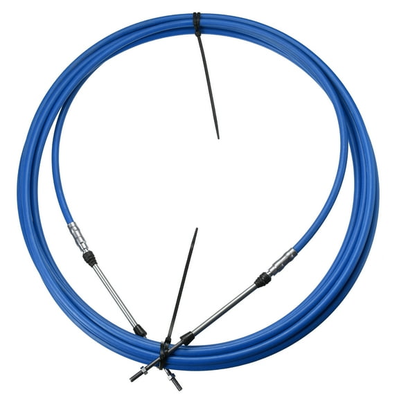 1pcs 24ft 276 Inch Marine Type 3300 / 33C Throttle Shift Remote Control Box Cable for Yamaha Outboard Engine Boat Blue