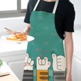 thumbnail image 3 of Kitchen Apron Cartoon Cat Print Sleeveless Colorful Apron Dinner Party Cooking Apron Adult Baking Accessories Delantal Cocina, 3 of 7