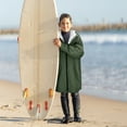 thumbnail image 2 of Catalonia Kids Waterproof Swim Parka with Hood, Windproof Fleece Swim Jacket, Warm Winter Swim Coat for Boys Girls Youth, Perfect for Swim Lessons, Beach, Pool, 2 of 7