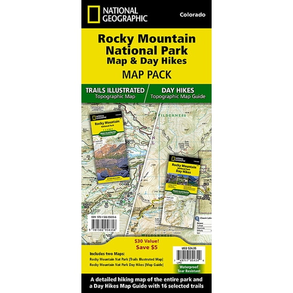 National Geographic Trails Illustrated M Rocky Mountain Day Hikes and National Park Map [Map Pack Bundle], (Paperback)