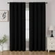 thumbnail image 1 of Juego de cortinas opacas CUCRAF negras de 244 cm de longitud, 2 paneles, 1 of 9