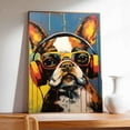 thumbnail image 3 of Beagle Dog Headphone Wall Art Dog Decor Dog Painting Room Decor Animal Wall Art Animal Posters Dog - modern wall Decor - room wall decor, 3 of 5
