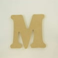 thumbnail image 3 of Package of 1, 10 Inch X 1/2" Thickness MDF Letter M in The Goudy Heavy Font, Thick, Upper Case for Art & Craft Project, Made in USA, 3 of 4