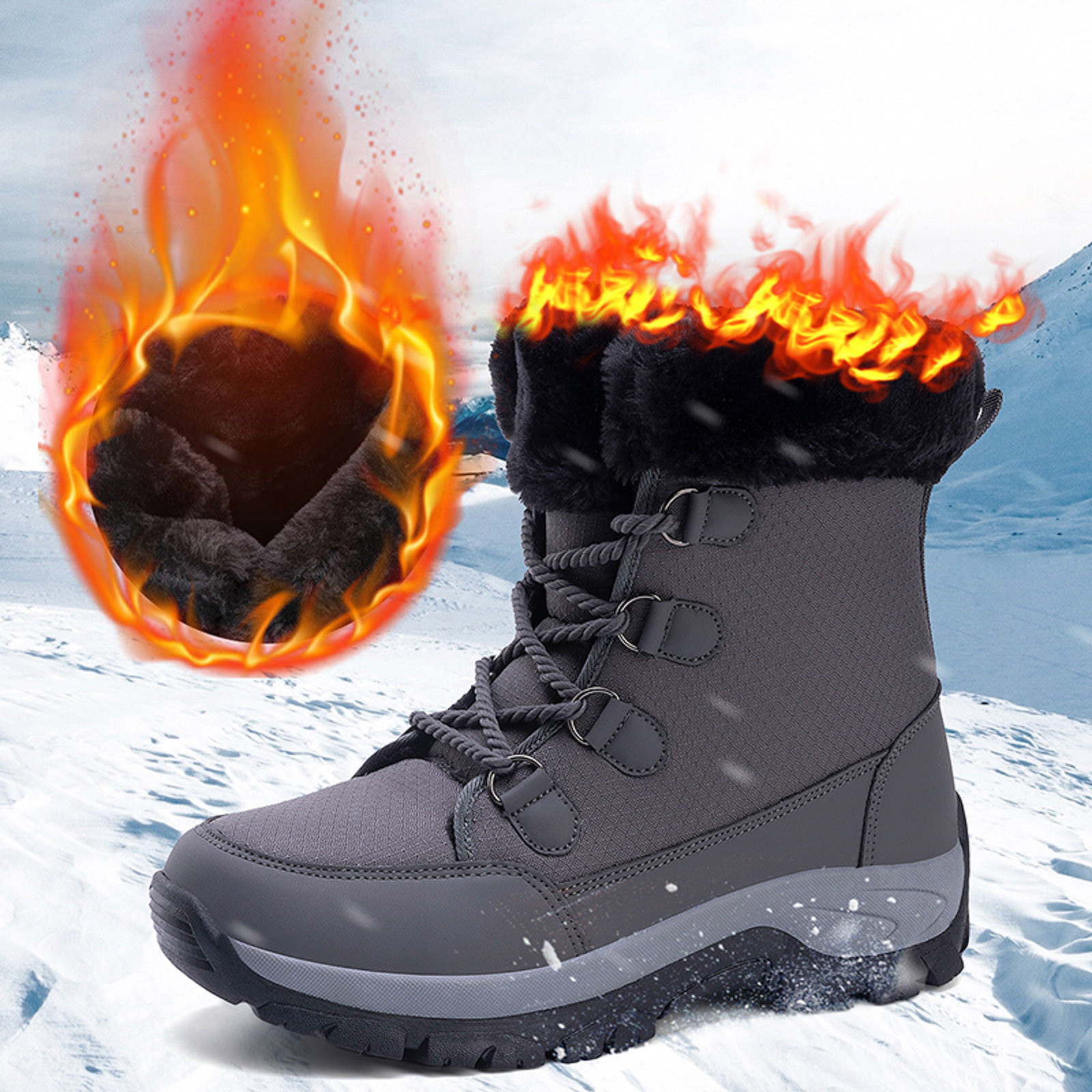 Bottes D'hiver Femmes - Chaudes, Confortables & Imperméables - Idéales Pour La Neige, La Randonnée Et Le Quotidien