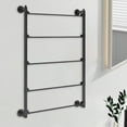 thumbnail image 6 of Abbraccia Ribbon Rack Ribbons Roll Storage Shelf Ornament Decoration Key Holder Modern Wire Spool Rack Thread Holder for Towel Sundries Black, 6 of 9