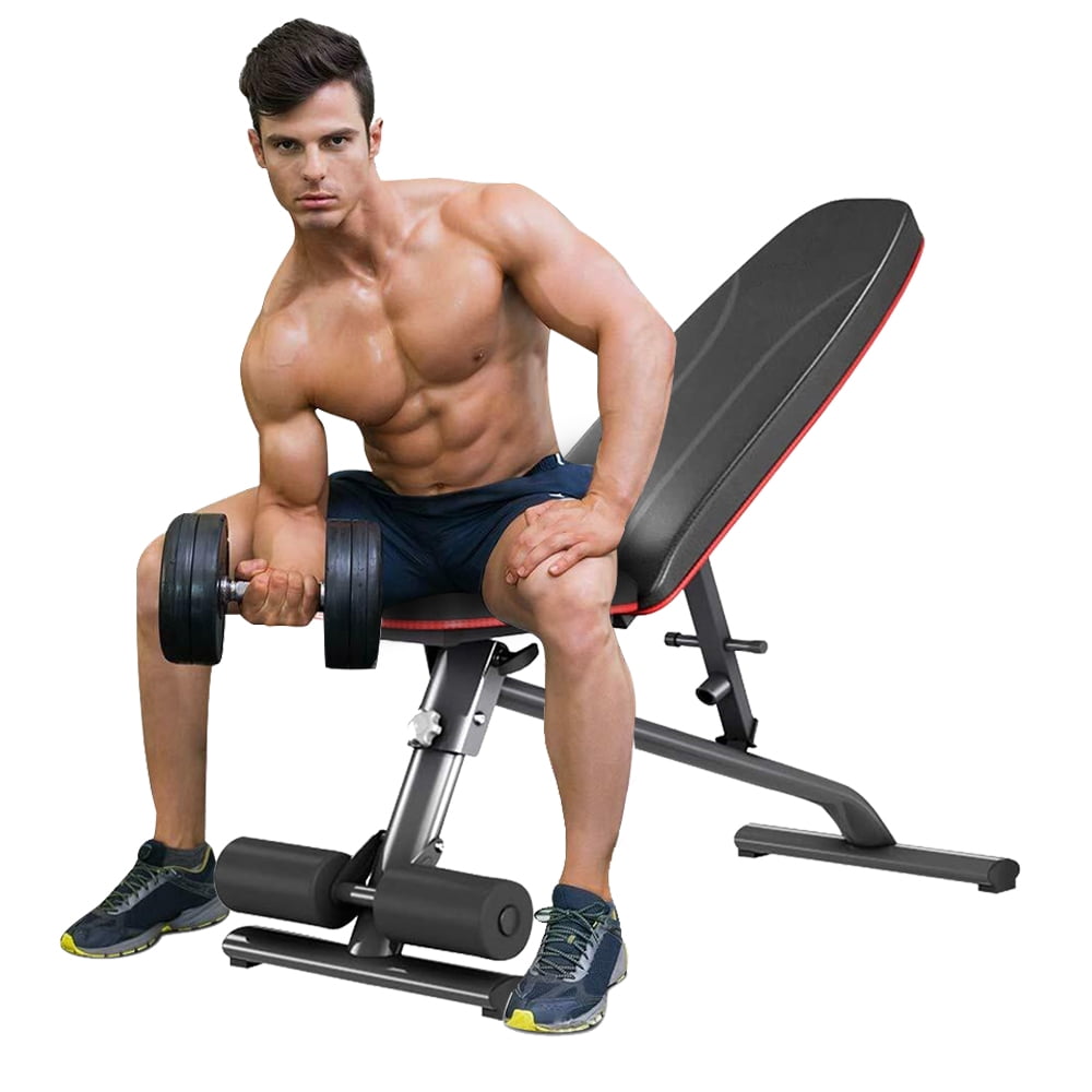 Dripex Commercial Adjustable Weight Bench 550lbs Weight Capacity ...