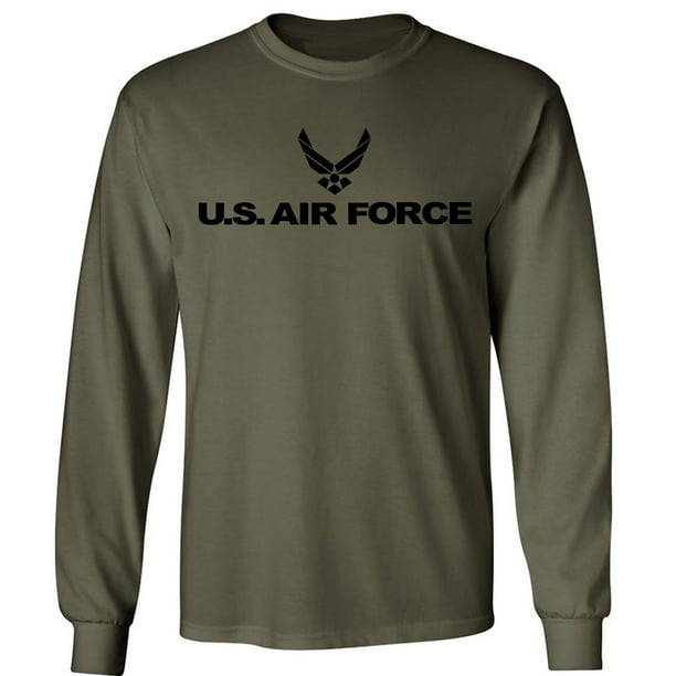 ZeroGravitee - Air Force Long Sleeve T-Shirt in military green ...