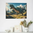 thumbnail image 6 of Balery Cute Green Dinosaur Blue Sky Pattern Canvas Decorative Picture – 30x40in Premium Wall Art, Modern Canvas Print for Home Decor（Horizontal）, 6 of 6