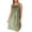 Olive, variant on Women's Silky Feeling Sleeveless Tricot Nightgown with Floral Lace Design, Teal, Size 2XL