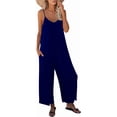 thumbnail image 1 of GHSDFBB Combinaisons Décontractées Sans Manches à Bretelles Amples Ajustables Pantalons Longs Extensibles avec Poches, 1 of 6