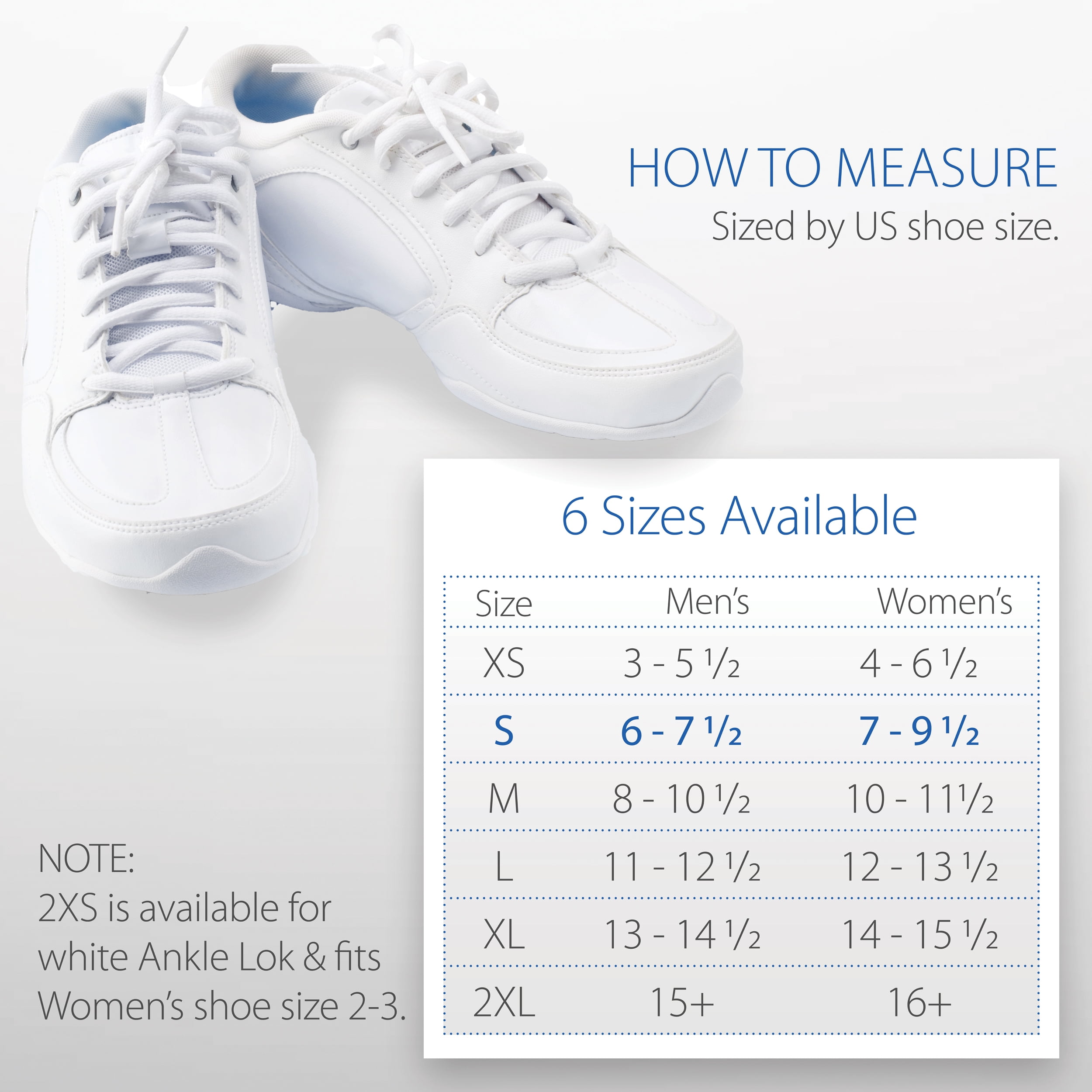 Swede-O Ankle Lok Reinforced Laced Ankle Brace for Sports, White, Small