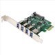 thumbnail image 3 of 4X Hub Pci-e de 4 Puertos de Perfil Bajo A Usb 3.0 Adaptador de Tarjeta de Expansión Pci Express Sistemas Operativos Usb1.1 / 2.0 / 3.0 de 5 Gbps, 3 of 5