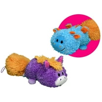 FlipaZoo Magic Tails Blue Dragon to Purple Unicorn 11in Plush Toy