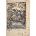 thumbnail image 3 of Gabriel de Saint-Aubin 17x24 Black Modern Framed Museum Art Print Titled - Design for a Monument (18th Century), 3 of 5