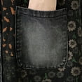 thumbnail image 5 of Taylonsss Womens Hooded Color Block Long Denim Vest Coat Dress Casual Layered Outfit, 5 of 6