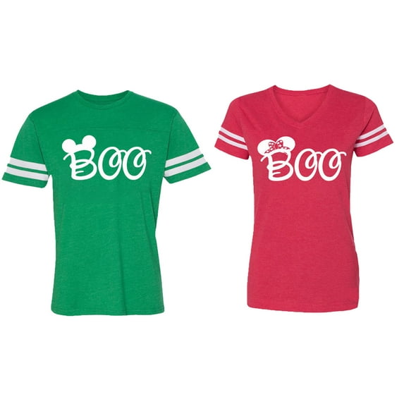 Matching Cotton Jerseys (Green / Red) (L / L)