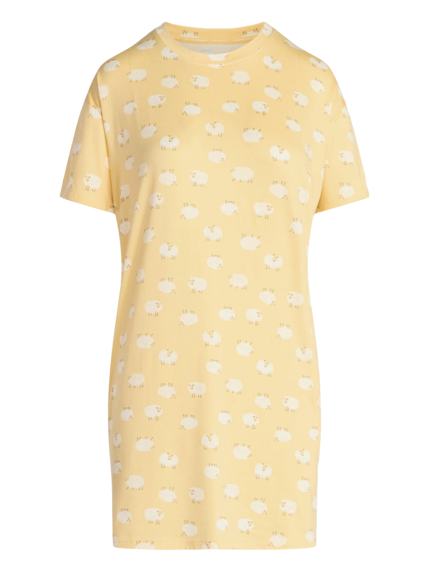 Joyspun Women's Dreamy Soft Collection Short Sleeve Sleepshirt, Sizes S/M-2X/3X