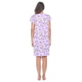 thumbnail image 4 of Casual Nights Women's Short Sleeve Floral Nightgown Nightshirt Night Dress, 4 of 5
