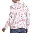 thumbnail image 6 of Kdxio Retro Floral Print Mens Casual Hooded Collar Drawstring Hoodies Pullover Sweatshirts Casual Long Sleeve Shirts-XX-Large, 6 of 7