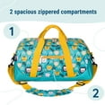 thumbnail image 5 of Wildkin Kids Overnighter Duffel Bag for Boys & Girls, Features Two Carrying Handles and Removable Padded Shoulder Strap, BPA & Phthalate Free (Party Animals Blue), 5 of 7