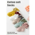 thumbnail image 6 of SAYOO Newborn girl solid color ankle socks baby fall non-slip elastic knitted stockings, 6 of 6