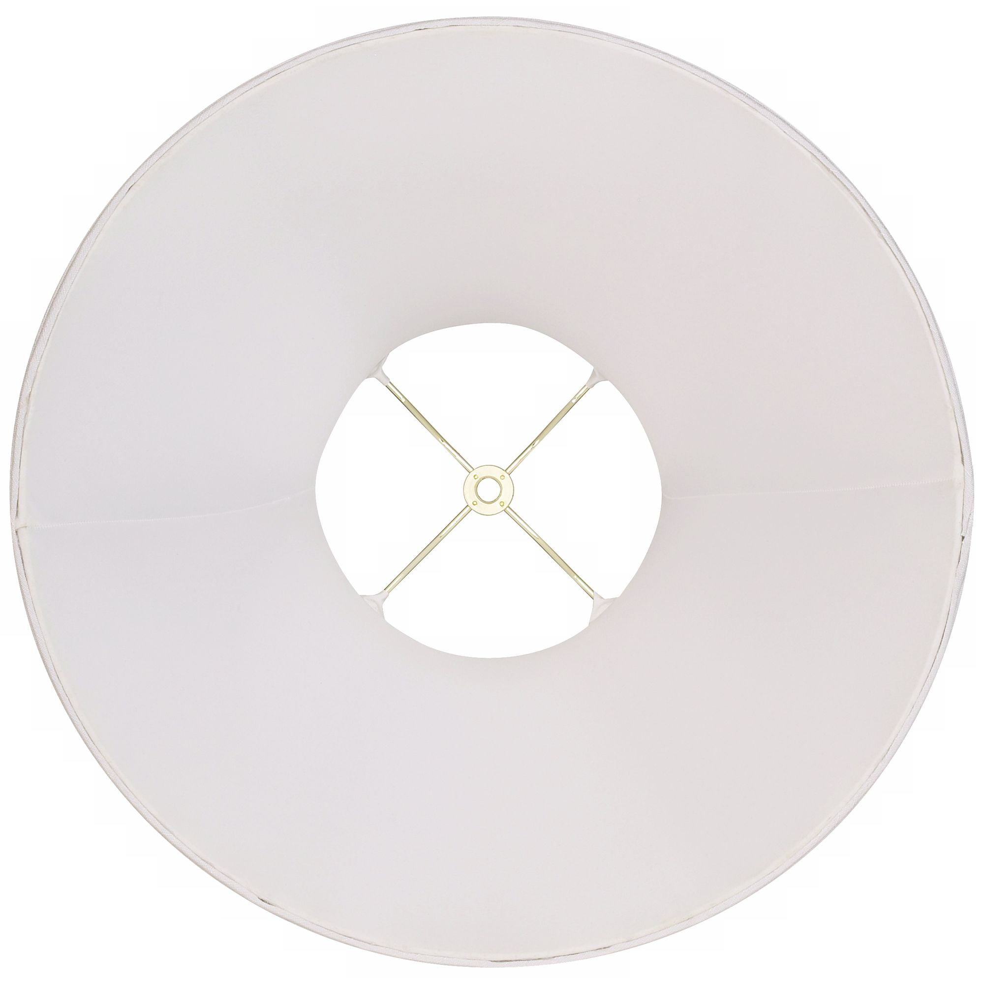 Imperial Shade White Medium Bell Lamp Shade 7" Top x 16" Bottom x 12" Slant x 11.5" High (Spider) Replacement with Harp and Finial