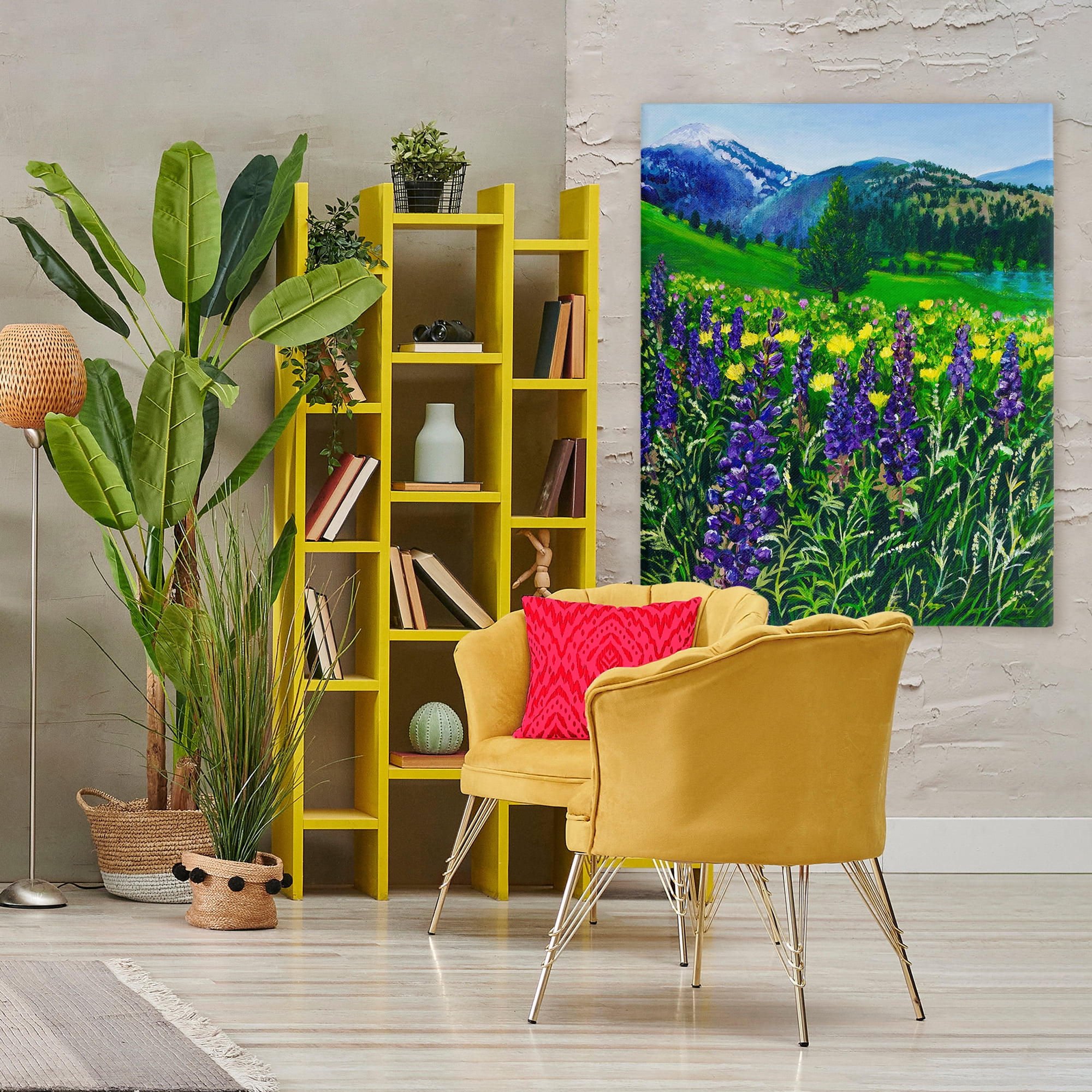 Stupell Industries Flower Speckled Valley Canvas Wall Art, design by Lee Ann Zirbes