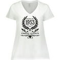 thumbnail image 3 of Inktastic Born in 1953 Limited Edition Women's Plus Size V-Neck T-Shirt, 3 of 5