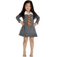 thumbnail image 1 of HARRY POTTER "Hermione Granger Gryffondor Halloween Costume Uniforme Cravate Robe de Pyjama, Gris, 3T, 1 of 3