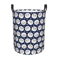 thumbnail image 1 of Balery Cute Sheep With Star Cesta de ropa redonda con asas, impermeable, independiente, para ropa, juguetes, dormitorio y familia-Medium, 1 of 6