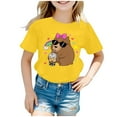 thumbnail image 4 of T-shirts pour Filles, T-Shirts Imprimés à Manches Courtes pour Filles, Col Rond, Vêtements d'Été pour Tout-Petits, Vêtements pour Filles, Taille 9-10 Ans, 4 of 4