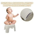 thumbnail image 3 of Raindrops Multifunctional White Plastic Step Stool for Bathroom Living Room with Antislip Base, 3 of 8