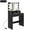 Black, variant on HOMCOM Makeup Vanity Table with LED Mirror and Charging Station, Black