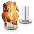 thumbnail image 3 of HLONKStainless Acier Rôtissoire à Tambour pour Poulet Support de Poêle à Griller Vertical Cuisson Rôtissage, 3 of 6