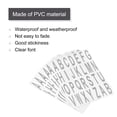 thumbnail image 3 of Letters Stickers Grey Alphabet Sticky Letter Label Vinyl for Mailbox Address Window Door, Pack of 15, 3 of 7