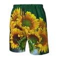 thumbnail image 5 of Naloa Sunflowers in Bucket Men's Beach Shorts, Surfing shorts, Swim trunks, Quick Dry Swim Trunks for Surfing Beach Fun - Large, 5 of 9