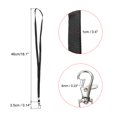 thumbnail image 2 of Unique Bargains Flat Lanyards, Neck Strap Swivel Hook Name Tag Badge Holder Black 5 Pack, 2 of 5
