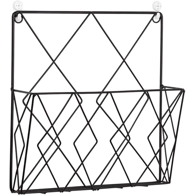 Revistero metálico de pared - Para baño, cocina, oficina