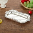 thumbnail image 6 of Metal Tray For Dessert Presentation Holder Or Kitchen Counter Decoration Elegant Snacks Platter, 6 of 10