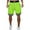 Green, variant on Dagugfen Plus Size Basketball Shorts for Men Knee Length Loose Lightweight Breathable Workout Shorts with Zipper Pockets