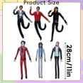 thumbnail image 2 of Michael Poseable Plush Figure Set, Bendable Internal Wire Frame Stuffed Doll, Ugly‑Cute Pillow‑Style Plush Toy, Iconic Stage Look Collectible Gift for MJ Fans,11", 2 of 4