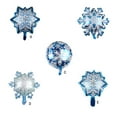 thumbnail image 3 of Baohd Balloons Birthday Decor Ornament Thicken Surface Home Decors Snowflake Shape Colorful Birthday Balloon 18 Inch Party Fitting Snow Flake, 3 of 6