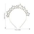 thumbnail image 2 of Uonlytech Chic Golden Hair Hoop, Attractive Alloy Material, Perfect for Party and Wedding, 2 of 8
