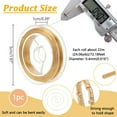 thumbnail image 2 of 14K Gold Plated Copper Wire 26 Gauge Jewelry Making Wire Bendable Craft Wire Soft Beading Wire Resistant Wire for DIY Crafts Jewelry Making (72.2 Feet(22m) 0.4mm), 2 of 9