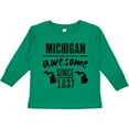 thumbnail image 3 of Inktastic Michigan Awesome Since 1837 Boys or Girls Long Sleeve Toddler T-Shirt, 3 of 5