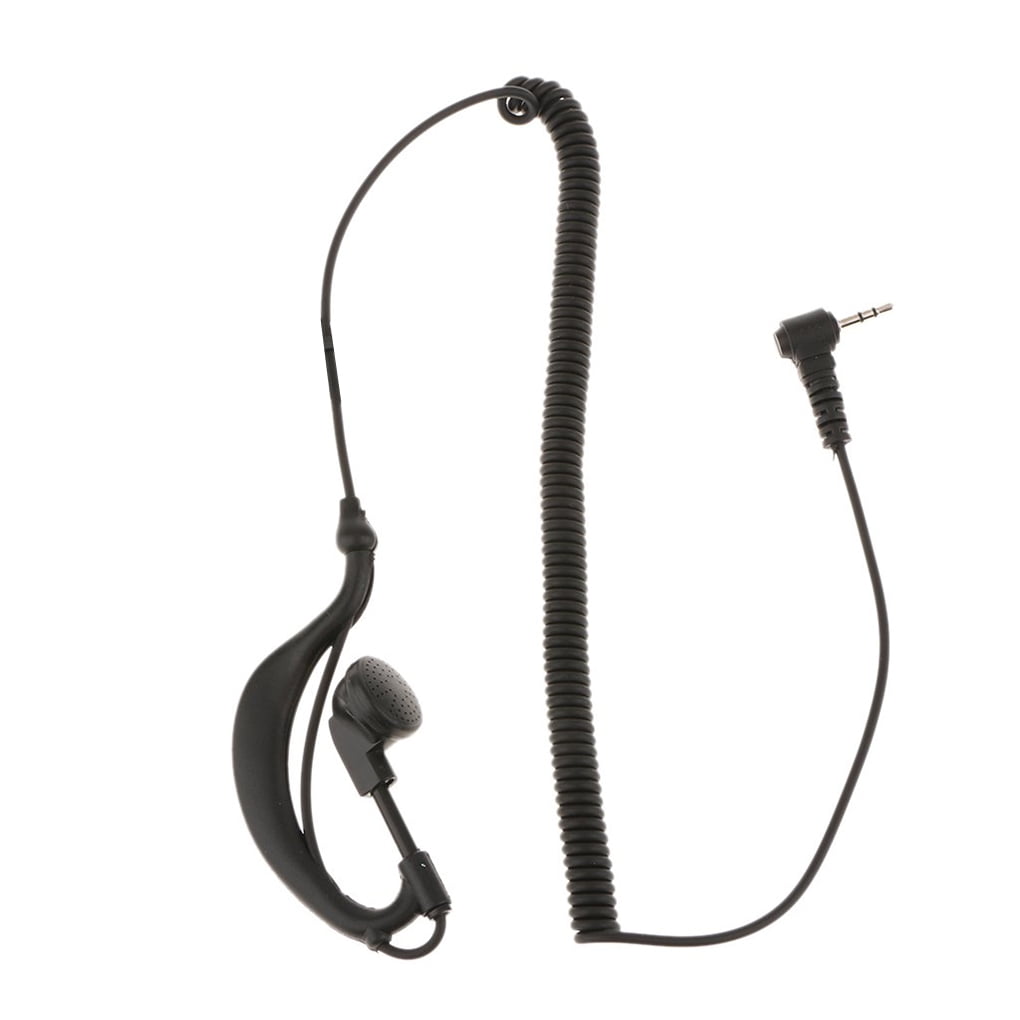 Boyijia 2.5mm Two Way Radio G Shape Ear Hook Earphone Listen Only Radio