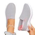 thumbnail image 5 of YOUYEDIAN Sneakers for Women Versatile Mesh Knit Round Toe Casual Soft Comfy Sneakers Fashion Slip On Stretch Walking Shoes, 5 of 5